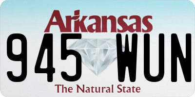 AR license plate 945WUN