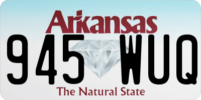 AR license plate 945WUQ