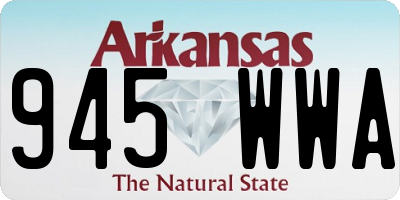 AR license plate 945WWA