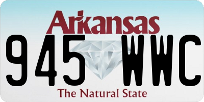 AR license plate 945WWC