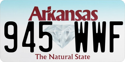 AR license plate 945WWF