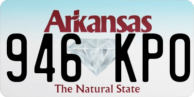 AR license plate 946KPO