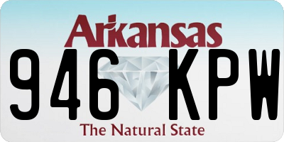 AR license plate 946KPW