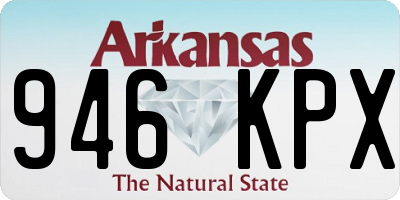 AR license plate 946KPX