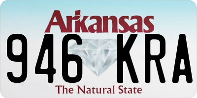 AR license plate 946KRA
