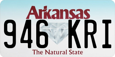 AR license plate 946KRI