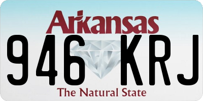 AR license plate 946KRJ
