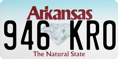 AR license plate 946KRO