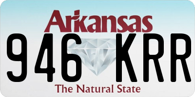 AR license plate 946KRR