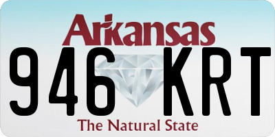 AR license plate 946KRT