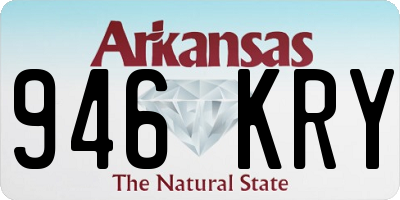 AR license plate 946KRY