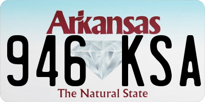 AR license plate 946KSA