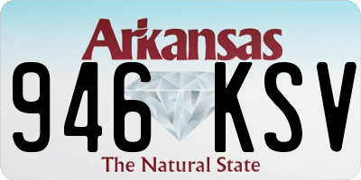 AR license plate 946KSV