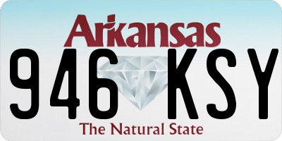 AR license plate 946KSY