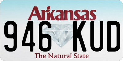 AR license plate 946KUD
