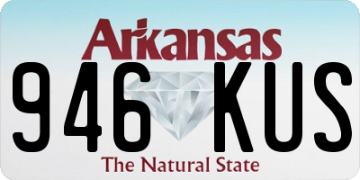 AR license plate 946KUS