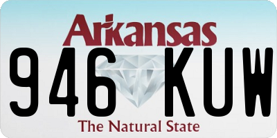 AR license plate 946KUW