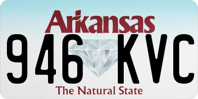 AR license plate 946KVC