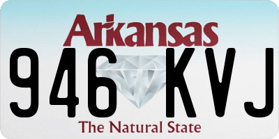 AR license plate 946KVJ