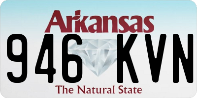 AR license plate 946KVN