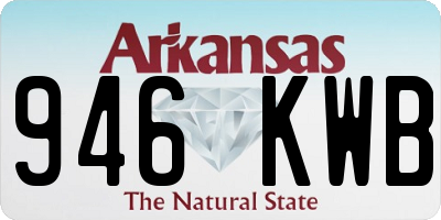 AR license plate 946KWB