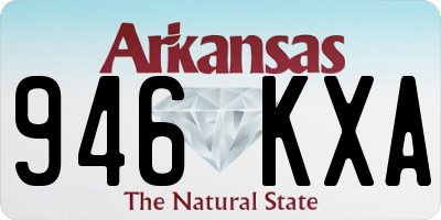 AR license plate 946KXA