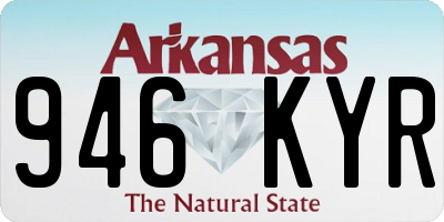 AR license plate 946KYR