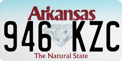 AR license plate 946KZC