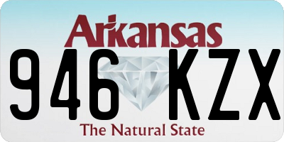AR license plate 946KZX