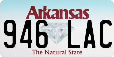 AR license plate 946LAC