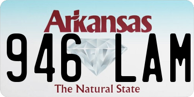 AR license plate 946LAM