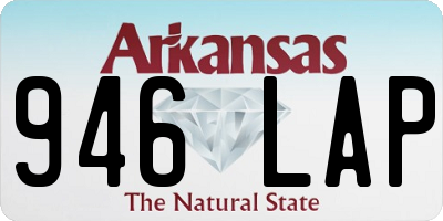 AR license plate 946LAP
