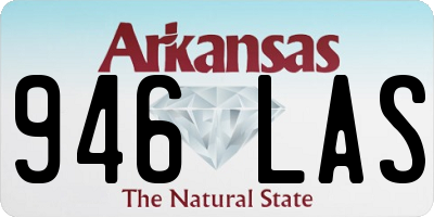 AR license plate 946LAS