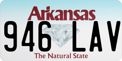 AR license plate 946LAV