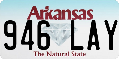 AR license plate 946LAY