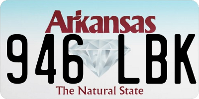 AR license plate 946LBK