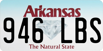 AR license plate 946LBS