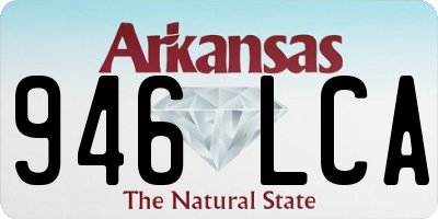 AR license plate 946LCA