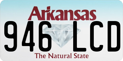 AR license plate 946LCD