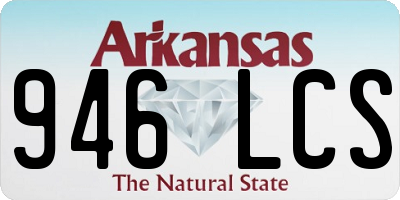 AR license plate 946LCS