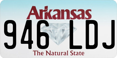 AR license plate 946LDJ
