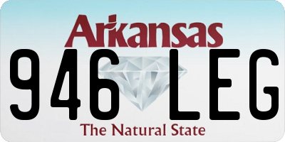 AR license plate 946LEG