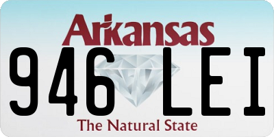 AR license plate 946LEI