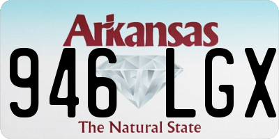 AR license plate 946LGX