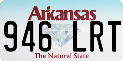 AR license plate 946LRT
