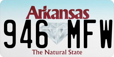 AR license plate 946MFW