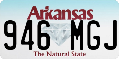 AR license plate 946MGJ