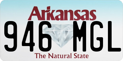 AR license plate 946MGL