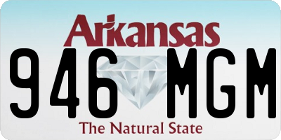 AR license plate 946MGM