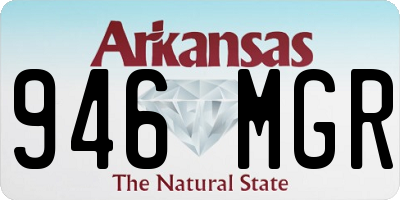 AR license plate 946MGR